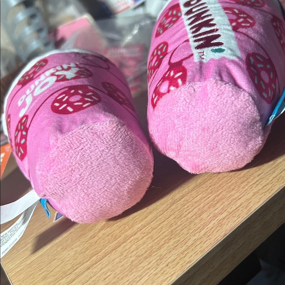 2 Dunkin Donuts Bark Dog Toy MOCHA LATTE NWT - Picture 6 of 7